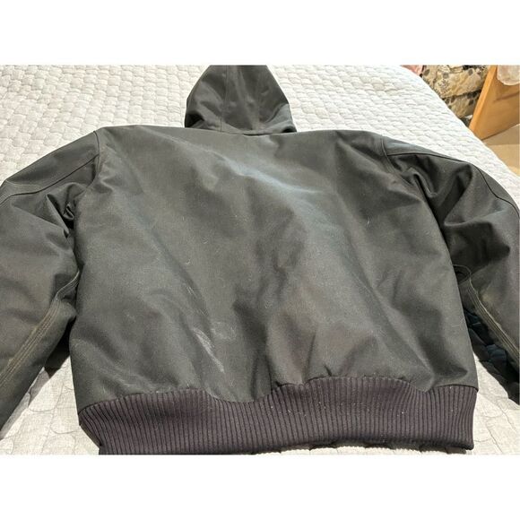 Men’s black Carhartt hooded coat and bib overalls. Size XL/38/32 - Picture 2 of 16